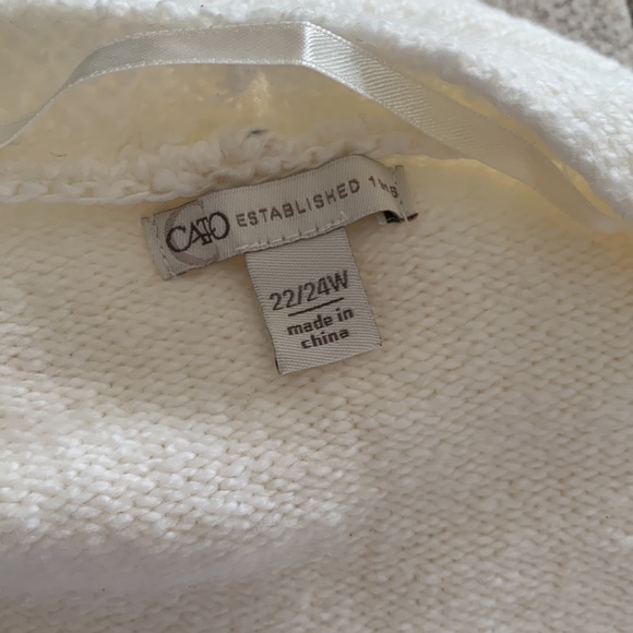 Cream fringe sweater - Picture 4 of 4